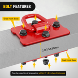 Nilight Tractor Bucket 1/2 Inch D Ring Red (Pair), view 6