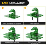 Nilight Tractor Bucket Grab Hook 3/8 Inch Dark Green (Pair), view 6
