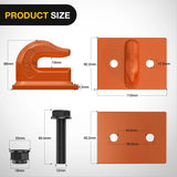Nilight Tractor Bucket Grab Hook 3/8 Inch Orange (Pair), view 2