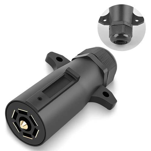 Nilight Traditional 7 Way Round Trailer Wiring Replacement Plug