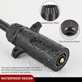 Nilight Traditional 7 Way Round Trailer Wiring Replacement Plug, view 4