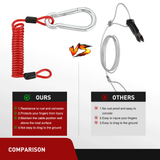 Nilight Trailer Breakaway Switch with 6FT Spring Coiled Cable, view 5