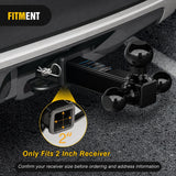 Nilight Trailer Hitch Ball Mount, 1-7/8 Inch, 2 Inch, 2-5/16 Inch Balls, Fits 2 Inch Square Receiver, 10,000 lbs, view 5
