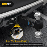 Nilight Trailer Hitch Ball Mount, 2 Inch, 2-5/16 Inch Balls, Fits 2 Inch Square Receiver, 10,000 lbs, view 5