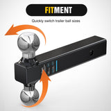 Nilight Trailer Hitch Ball Mount, 2 Inch, 2-5/16 Inch Balls, Fits 2 Inch Square Receiver, 10,000 lbs, view 6