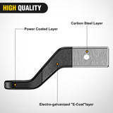 Nilight Trailer Hitch Ball Mount Fits 2-1/2 Inch Receiver Square | with 5/8 Inch Hitch Pin Clip 15000 lbs 4 Inch Drop, 2-1/2 Inch Rise, 1-1/4-Inch Hole, Gloss Black Powder Coat, view 4