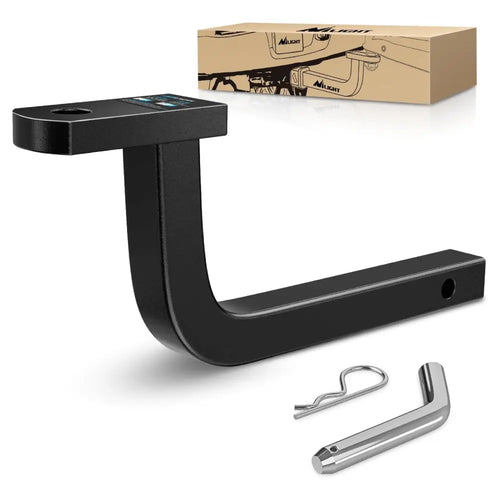 Nilight Trailer Hitch Ball Mount with 1/2in Hitch Pin Clip Fits 1-1/4in Receiver 3,500 lbs 3/4in Hole 5in Rise