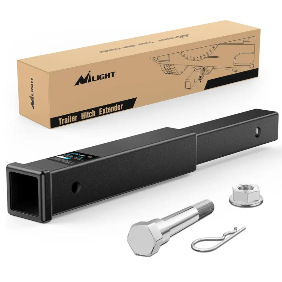Nilight Trailer Hitch Extender 18 Inch Extension Length Fits 2 Inch Receiver Tube