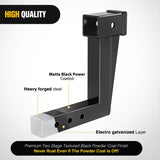 Nilight Trailer Hitch Extension Riser for 2 Inch Receiver with 10 Inch Rise Drop with Bolt Nut Clip 10,000 lbs Capacity Adjustable Extend 4.7 Inch 6.7 Inch 8.6 Inch Length Black Coated for Class I-VI Receivers, view 3