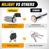 Nilight Trailer Hitch Lock Pin 1/2 Inch & 5/8 Inch Locking Receiver Hitch Pin Keyed Unique Weatherproof Anti-Theft Lockable Fits 2 Inch 2-1/2 Inch & 1-1/4 InchReceiver Tow Truck Boat Bike Truck Silver, view 5