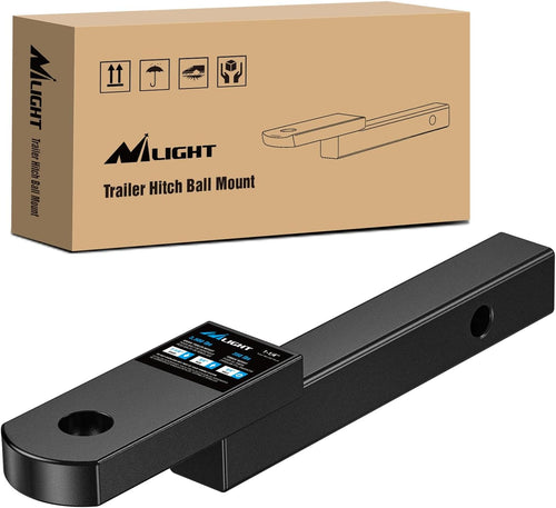 Nilight Trailer Hitch Mount Fits 1-1/4 Inch Receiver Tubes 3500 lbs 3/4-Inch Hole 1-1/4 Inch Drop 3/4 Inch Rise Not Include Hitch pin