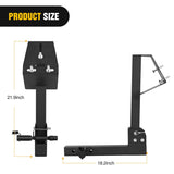 Nilight Trailer Hitch Spare Tire Carrier Adjustable Hitch Spare Tire Mount for Truck SUV ATV UTV for 2 Inch Receiver Fits 5 & 6 Lugs Trailer Wheels, view 2