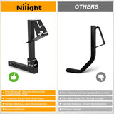 Nilight Trailer Hitch Spare Tire Carrier Adjustable Hitch Spare Tire Mount for Truck SUV ATV UTV for 2 Inch Receiver Fits 5 & 6 Lugs Trailer Wheels, view 5