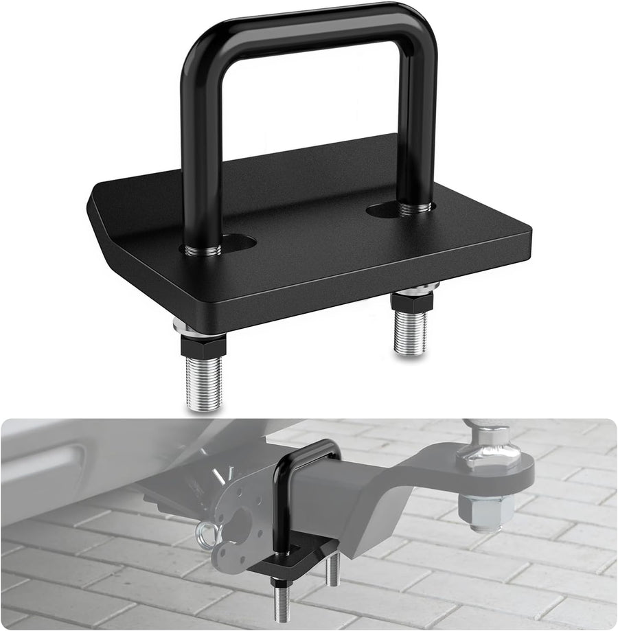Nilight Trailer Hitch Tightener for 2 1/2 Inch Trailer Hitches 2.5 inch Hitch Mount Anti Rattle Heavy Duty Steel with Rubber Anti-Rust Triple Protective Matte Black