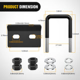 Nilight Trailer Hitch Tightener for 2 1/2 Inch Trailer Hitches 2.5 inch Hitch Mount Anti Rattle Heavy Duty Steel with Rubber Anti-Rust Triple Protective Matte Black, view 2