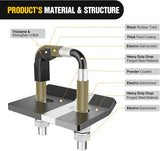 Nilight Trailer Hitch Tightener for 2 Inch Trailers Hitches Mount Anti Rattle Heavy Duty Steel with Rubber Cover Bronze U Bolt Matte Black Plate Electrophoresis Anti-Rust Triple Protective, view 3