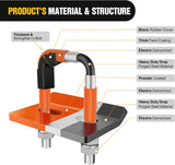 Nilight Trailer Hitch Tightener for 2 Inch Trailers Hitches Mount Anti Rattle Heavy Duty Steel with Rubber Cover Orange U Bolt Glossy Coating Plate Electrophoresis Anti-Rust Triple Protective, view 3