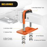 Nilight Trailer Hitch Tightener for 2 Inch Trailers Hitches Mount Anti Rattle Heavy Duty Steel with Rubber Cover Orange U Bolt Glossy Coating Plate Electrophoresis Anti-Rust Triple Protective, view 4