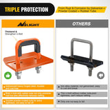 Nilight Trailer Hitch Tightener for 2 Inch Trailers Hitches Mount Anti Rattle Heavy Duty Steel with Rubber Cover Orange U Bolt Glossy Coating Plate Electrophoresis Anti-Rust Triple Protective, view 5
