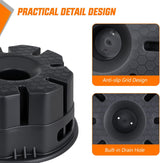 Nilight Trailer Jack Block, 6 Inch RV Camper Stabilizer Blocks for Travel Trailer with Bag, Heavy Duty RV Leveling Block with 40000lbs Capacity Universal for Tongue Jack Post Foot 5th Wheels Black 2 Pack, view 4