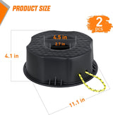 Nilight Trailer Jack Block RV Camper Stabilizer Leveling Blocks 10000lb 2PC | Heavy Duty RV Leveling Block for Travel Trailer with Bag, Universal Fit for Tongue Jack Post Foot 5th Wheels, Black, view 2