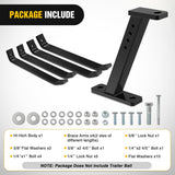 Nilight Trailer Towing Hitch for Lawn Mower Garden Tractor Pro Hi Hitch Compatible with John Deere Cub Cadet Husqvarna Craftsman Poulan Riding Mower, view 4