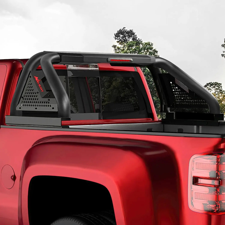 Nilight Truck Bed Chase Rack For 2002-2023 Dodge Ram 2014 2015 2016 2017 2018 2019 2020 2021 2022 2023 Chevrolet Silverado 2015-2023 F150 2014 2015 2016 2017 2018 2019 2020 2021 2022 2023 Tundra Fits Full Size