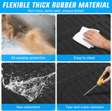 Nilight Truck Bed Mat 4.3 FT for 22-25 Hyundai Santa Cruz, TPE Heavy-Duty Pick-up Bed Liner for Hyundai Santa Cruz 2022 2023 2024 2025, Anti-Slip Texture, All Weather Protection, view 3