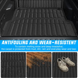 Nilight Truck Bed Mat 4.3 FT for 22-25 Hyundai Santa Cruz, TPE Heavy-Duty Pick-up Bed Liner for Hyundai Santa Cruz 2022 2023 2024 2025, Anti-Slip Texture, All Weather Protection, view 4