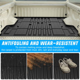 Nilight Truck Bed Mat 5.5 FT for 2004-2025 Nissan Titan, TPE Heavy-Duty Pick-up Bed Liner Accessories, Anti-Slip Texture, All Weather Protection, view 5