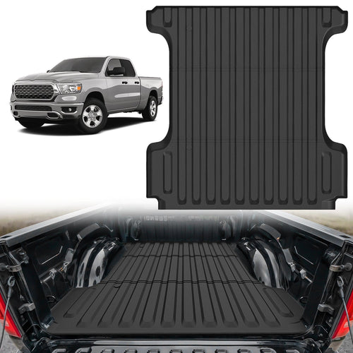 Nilight Truck Bed Mat 5.7FT for 19-24 25 Dodge Ram 1500, TPE Anti-Slip Vehicle Cargo Bed Liner Mat for 2019 2020 2021 2022 2023 2024 2025 Dodge Ram 1500, All Weather Protection for Your Truck