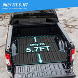 Nilight Truck Bed Mat 5.7FT for 19-24 25 Dodge Ram 1500, TPE Anti-Slip Vehicle Cargo Bed Liner Mat for 2019 2020 2021 2022 2023 2024 2025 Dodge Ram 1500, All Weather Protection for Your Truck, view 2