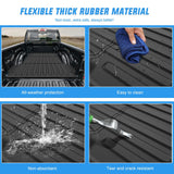 Nilight Truck Bed Mat 5.7FT for 19-24 25 Dodge Ram 1500, TPE Anti-Slip Vehicle Cargo Bed Liner Mat for 2019 2020 2021 2022 2023 2024 2025 Dodge Ram 1500, All Weather Protection for Your Truck, view 6
