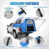 Nilight Truck Bed Tent 5.0-5.5FT Pickup Truck Tents with Removable Awning Waterproof PU2000mm Double Layer Rainfly Storage Bag 2-Person Sleeping Tailgate Bed Tents for Camping Travel Outdoor,Blue Grey, view 5