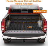 Nilight Truck Bed Tonneau Cover Hard Tri-fold Compatible with 2009-2025 Dodge Ram 1500 2020 2021 2022 2023 2024 2025-5.7ft, view 5