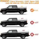Nilight Truck Bed Tonneau Cover Soft Tri-fold Compatible with 1999-2006 Chevy Silverado/GMC Sierra 1500 2500 HD 3500 HD-6.6ft, view 5