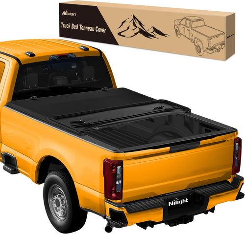 Nilight Truck Bed Tonneau Cover Soft Tri-fold Compatible with 1999-2024 Ford F250 F350 Super Duty-6.75ft 2013 2014 2015 2016 2017 2018 2019 2020 2021 2022 2023 2024