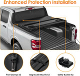 Nilight Truck Bed Tonneau Cover Soft Tri-fold Compatible with Toyota Tacoma 2005 2006 2007 2008 2009 2010 2011 2012 2013 2014 2015-5ft, view 2
