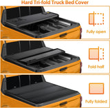 Nilight Truck Bed Tonneau Hard Tri-fold Cover Compatible with Toyota Tundra 2014 2015 2016 2017 2018 2019 2020 2021-5.5ft, view 5
