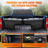 Nilight Truck Bed Tool Box Driver Side & Passenger Side Truck Tool Box Fit for Ford F-150 1999-2014 ABS Swing Case Truck Bed Storage Box with Lockable Lid Waterproof Wheel Well Toolbox Black, view 5