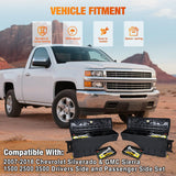 Nilight Truck Bed Tool Box Driver Side & Passenger Side Truck Toolbox Fit for Chevrolet Silverado GMC Sierra 1500 2500 3500 2007-2018 Swing Case Truck Bed Storage Box w Lockable Lid Wheel Well Toolbox, view 3