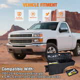 Nilight Truck Bed Tool Box Left Driver Side Truck Toolbox Fit for Chevrolet Silverado GMC Sierra 1500 2500 3500 2007-2018 Swing Case Truck Bed Storage Box w Lockable Lid Waterproof Wheel Well Toolbox, view 3