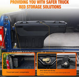 Nilight Truck Bed Tool Box Left Driver Side Truck Toolbox Fit for Chevrolet Silverado GMC Sierra 1500 2500 3500 2007-2018 Swing Case Truck Bed Storage Box w Lockable Lid Waterproof Wheel Well Toolbox, view 5