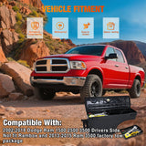 Nilight Truck Bed Tool Box Left Drivers Side Truck Tool Box Fit for Dodge Ram 1500 2500 3500 2002-2018 ABS Swing Case Truck Bed Storage Box w Lockable Lid Waterproof Wheel Well Toolbox, without Rambox, view 3
