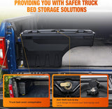 Nilight Truck Bed Tool Box Left Drivers Side Truck Tool Box Fit for Ford F-250/350 Super Duty 2017-2021 ABS Swing Case Truck Bed Storage Box with Lockable Lid Waterproof Wheel Well Toolbox Black, view 5