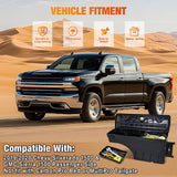 Nilight Truck Bed Tool Box Passenger Side Truck Tool Box Fit for Chevrolet Silverado 1500 GMC Sierra 1500 2019 2020 ABS Swing Case Truck Bed Storage Box with Lockable Lid Waterproof Wheel Well Toolbox, view 3