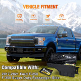 Nilight Truck Bed Tool Box Right Passenger Side Truck Tool Box Fit for Ford F-250/350 Super Duty 2017-2021 ABS Swing Case Truck Bed Storage Box with Lockable Lid Waterproof Wheel Well Toolbox Black, view 3