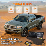 Nilight Truck Bed Tool Box Right Passenger Side Truck Tool Box Fit for Toyota Tundra 2007-2021 ABS Swing Case Truck Bed Storage Box with Lockable Lid Waterproof Wheel Well Toolbox Black, view 3