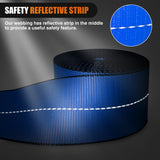 Nilight Truck Straps 4 Inch x 30' Heavy Duty Tie Down with Flat Hooks | 16800LBS Break Strength & 5400LBS WLL for Flatbed Trailer Cargo Control Recovery Tree Saver 10 Pack Blue, view 4