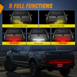 Nilight Truck Tailgate Light Strip 48 Inch Quad Row 528 LED Strip with Red Running Brake Lights White Reverse Lamp Amber Turn Signals Lights, view 2